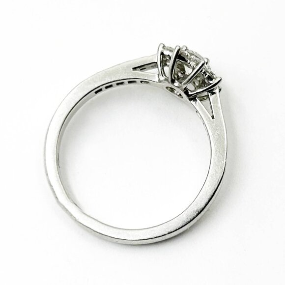 Tiffany &Co Platinum Diamond Flower Ring  6.5 - Picture 5 of 6